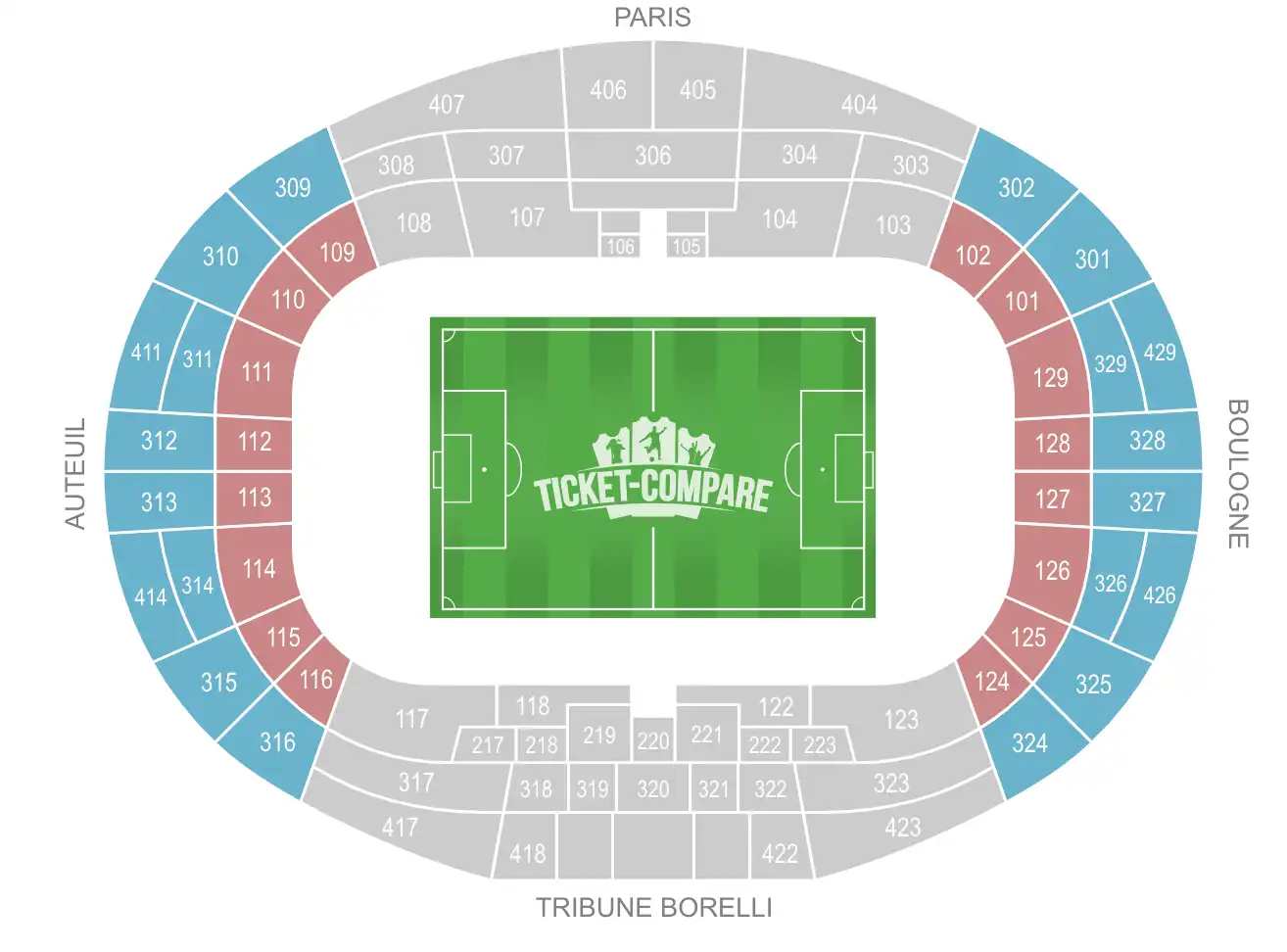 Parc Des Princes Seating Plan
