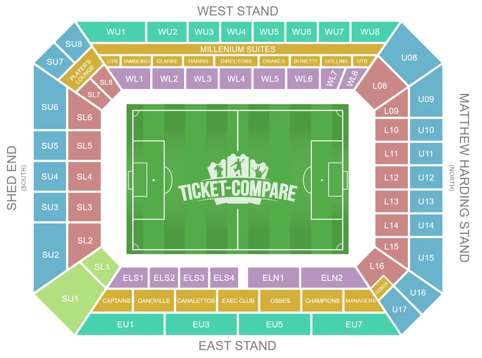 Stamford Bridge Zitplan