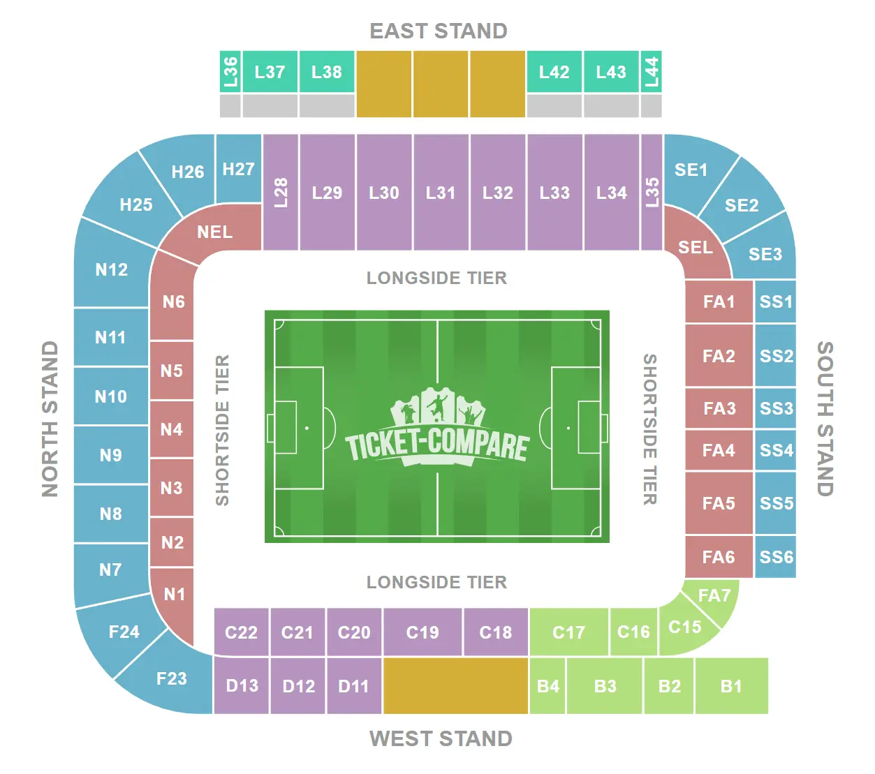 Elland Road Zitplan