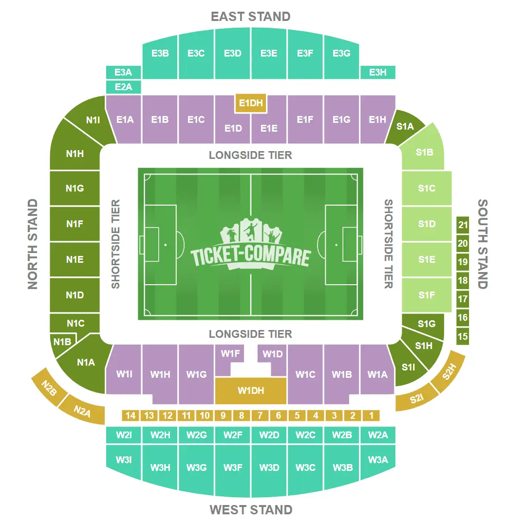 American Express Stadium Zitplan