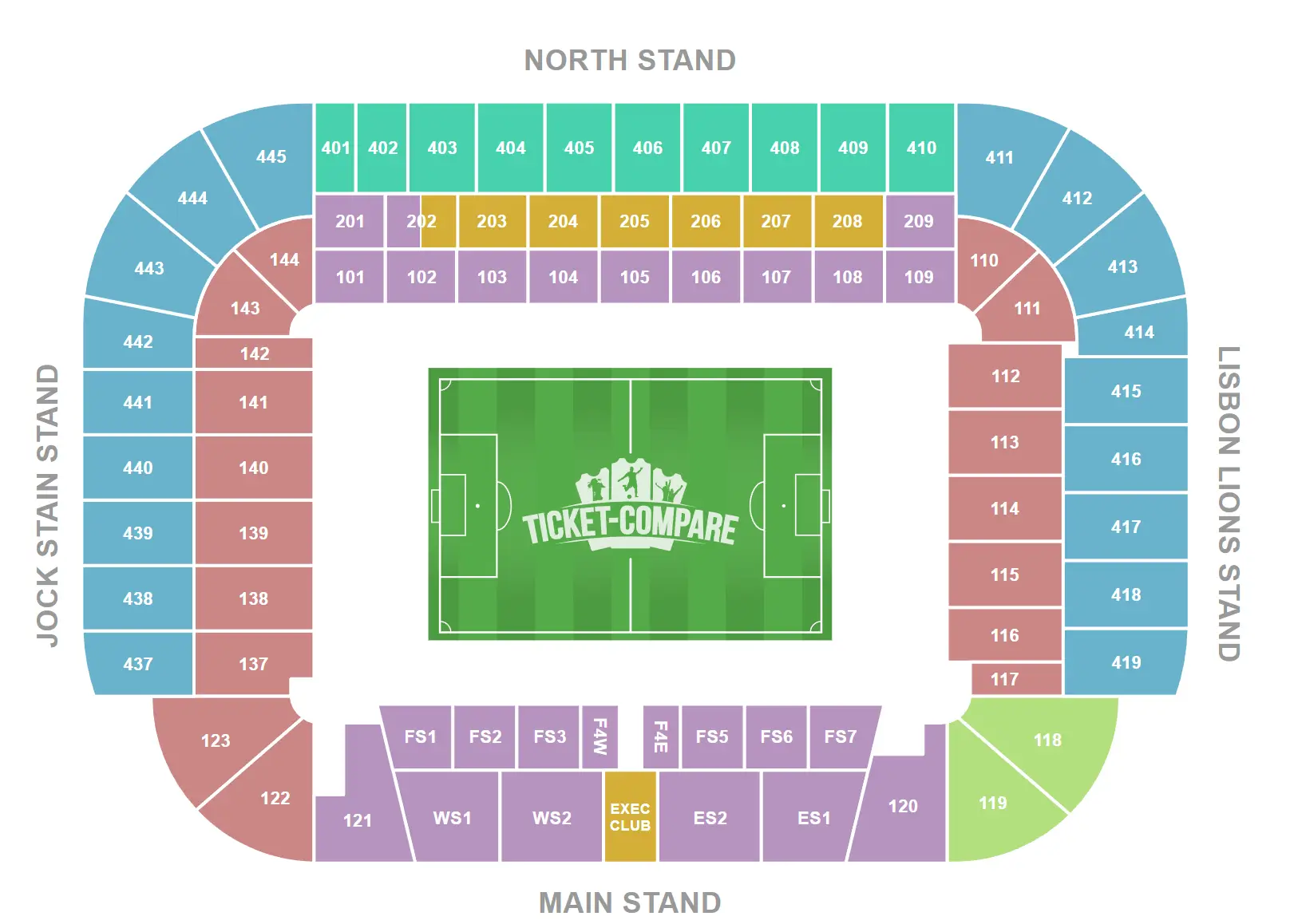 Celtic Park Zitplan