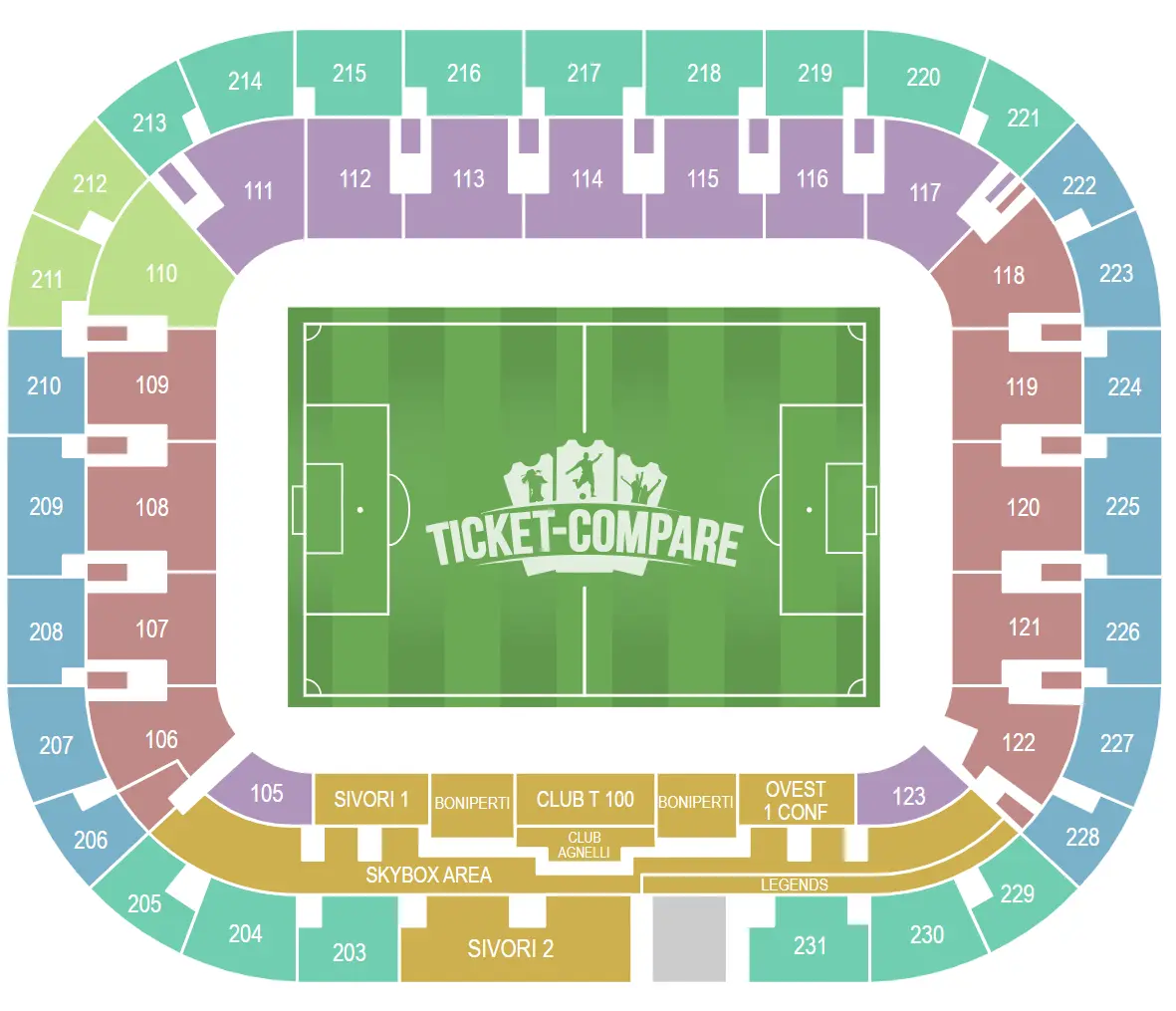 Juventus Stadium Zitplan