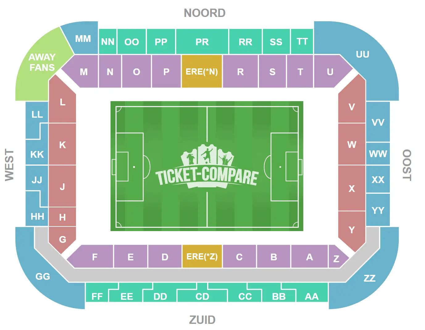 Philips Stadion Zitplan