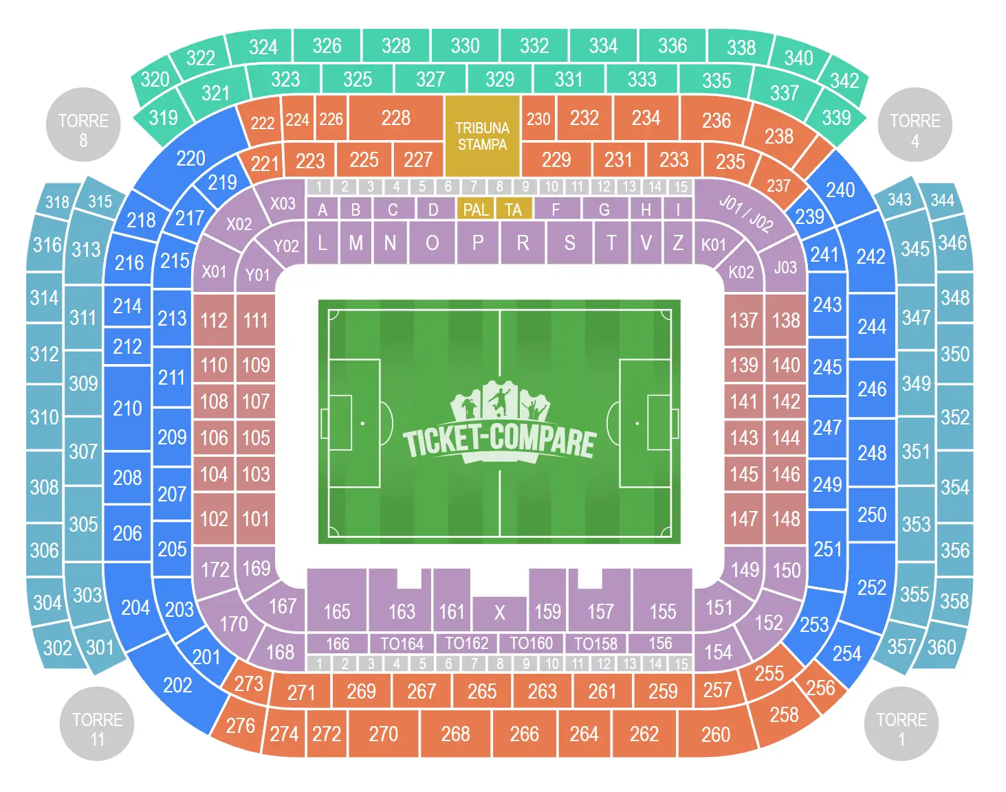 Stadio San Siro Zitplan