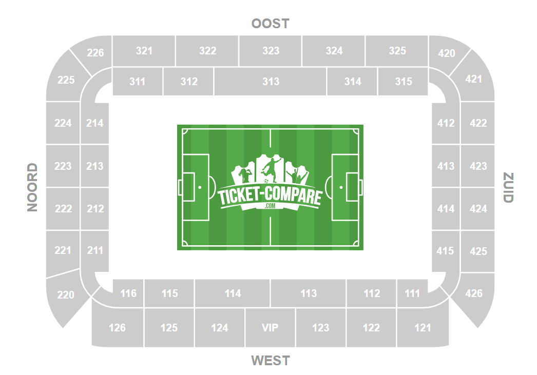 Jan Breydelstadion Zitplan