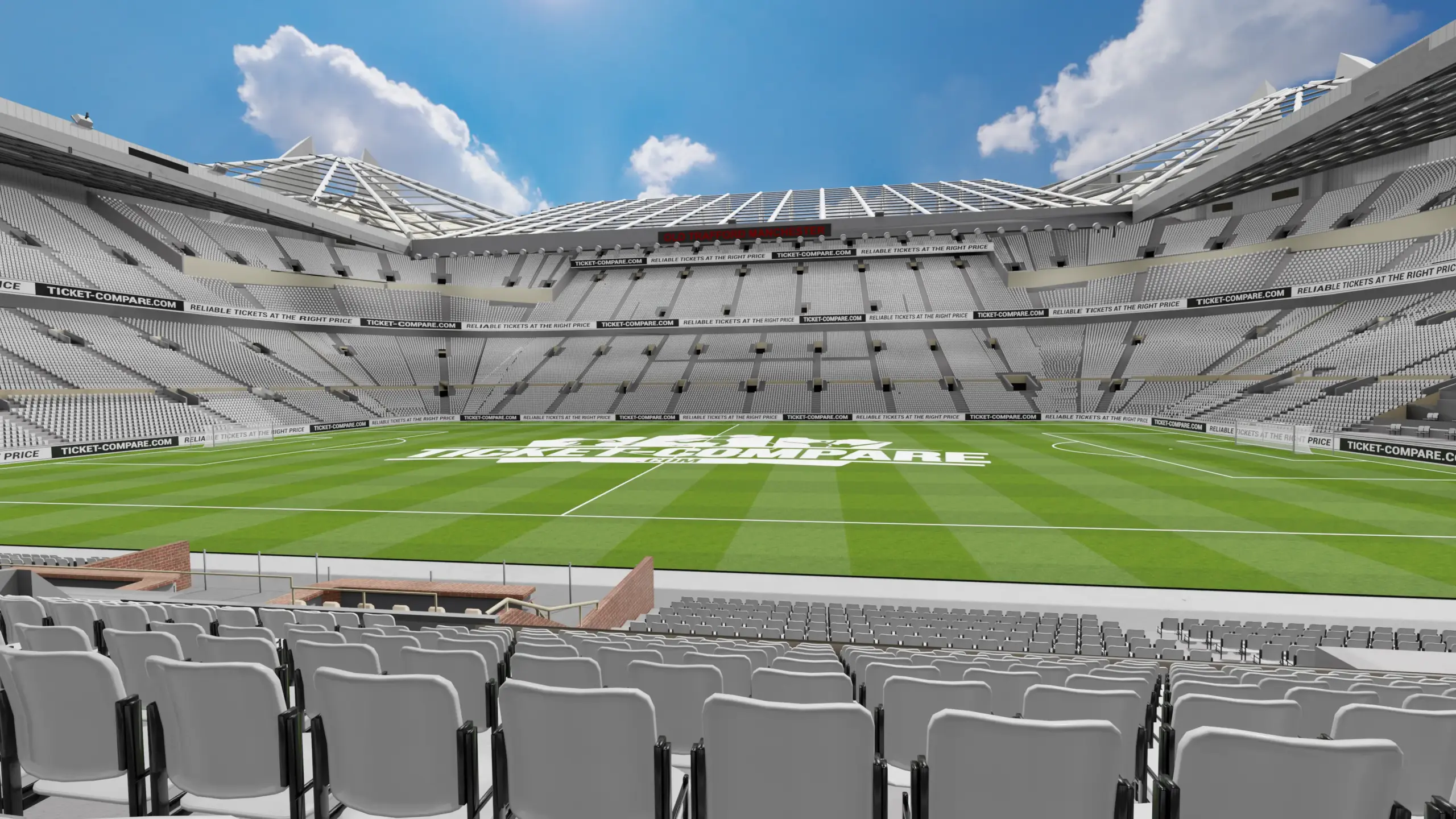 Illustratie Old Trafford Hospitality (Blok s125) view