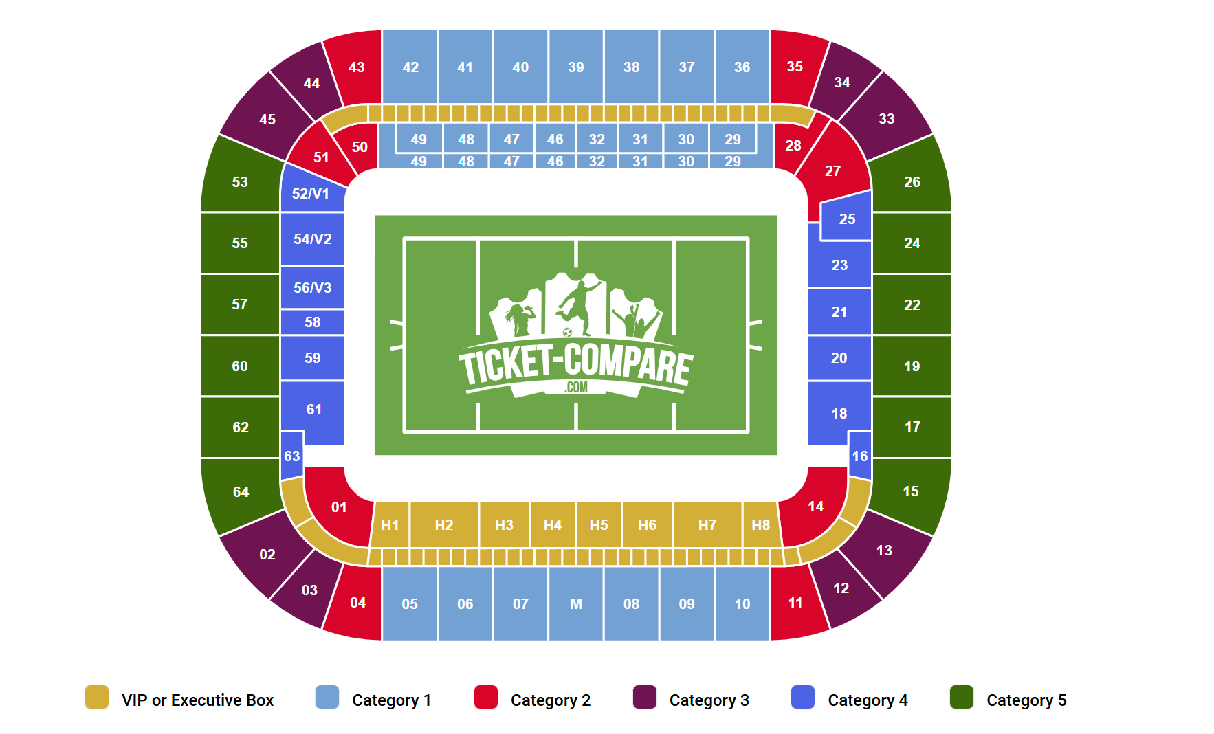 Stade Matmut Atlantique Zitplan