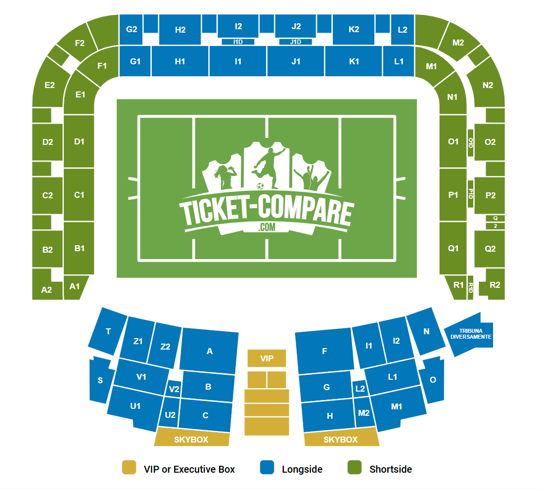 Stadio Friuli Zitplan