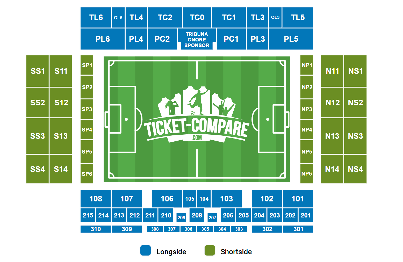 Cornella-El Prat Stadium Zitplan