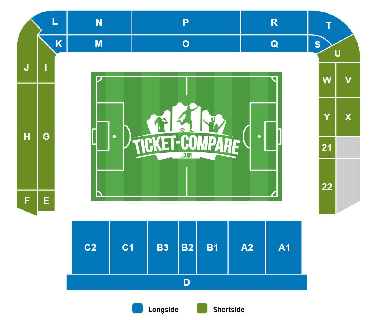 Stadion An der Alten Försterei Zitplan