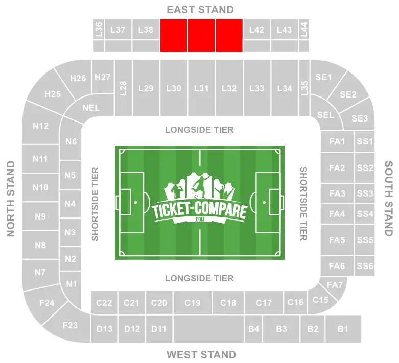 screenshot East Stand Hospitality area