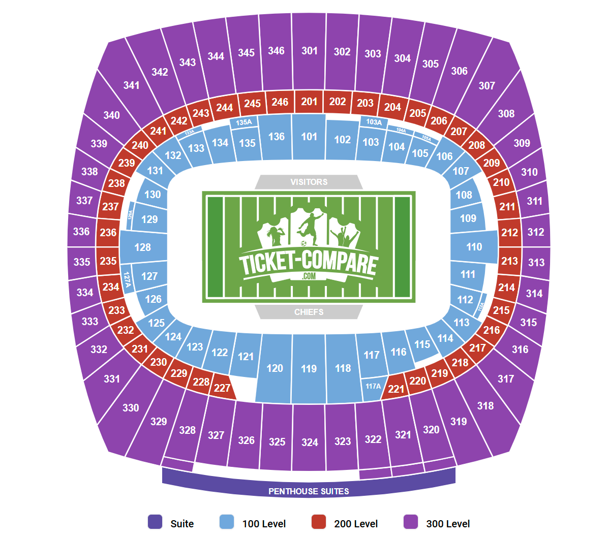 GEHA Field at Arrowhead Stadium Zitplan