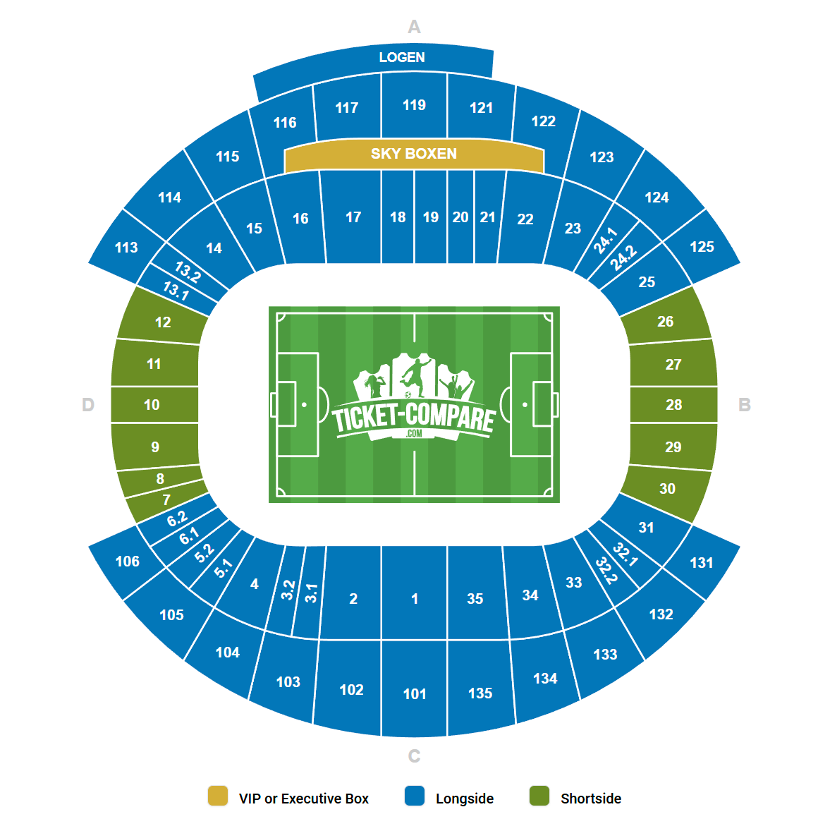 Red Bull Arena Zitplan
