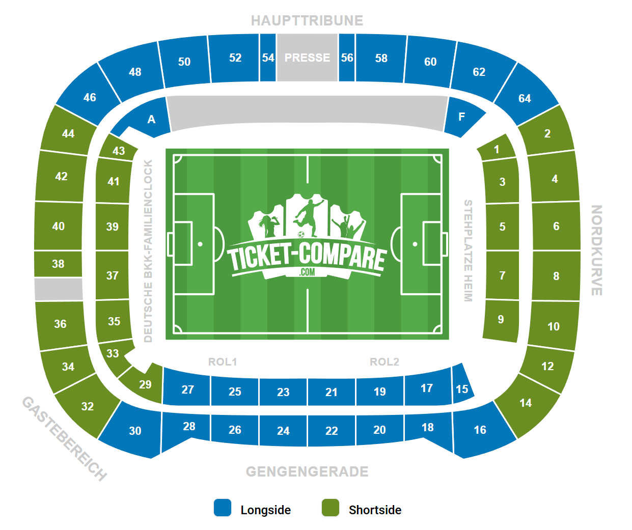 Volkswagen Arena Zitplan