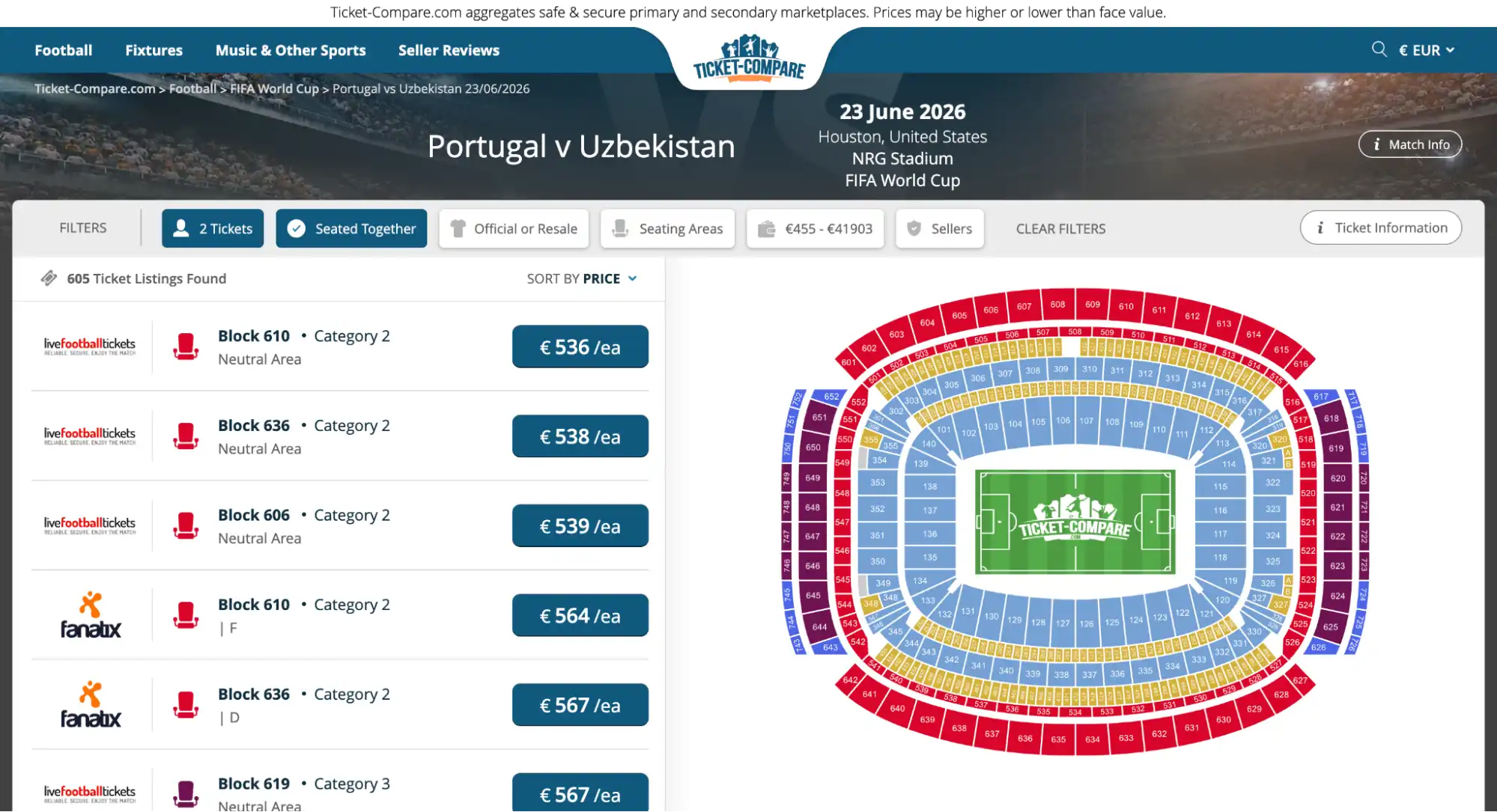 Voorbeeldpagina Portugal vs Oezbekistan kaarten
